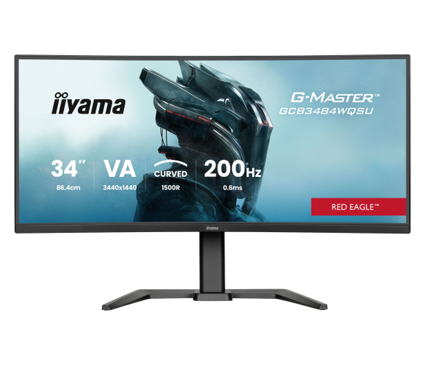 iiyama G-Master GCB3484WQSU-B2 Red Eagle Curved - 1596789 - zdjęcie